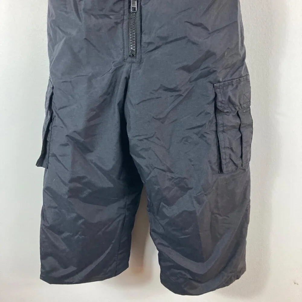 Kids Osh Kosh Bgosh Snow Bib Insulated Adjustable Overalls Pants Black‎ 4